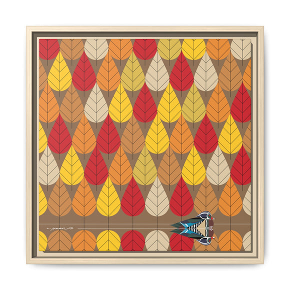 Octoberama Charley Harper Framed Giclee Print Stretched On Canvas