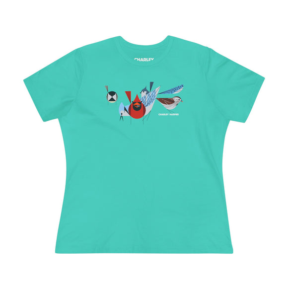 Bird Feeder's Charley Harper Women's Cotton Tee