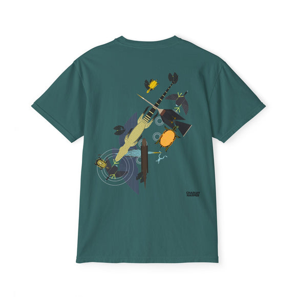 Everglades badge 3  Unisex Garment-Dyed Pocket T-Shirt