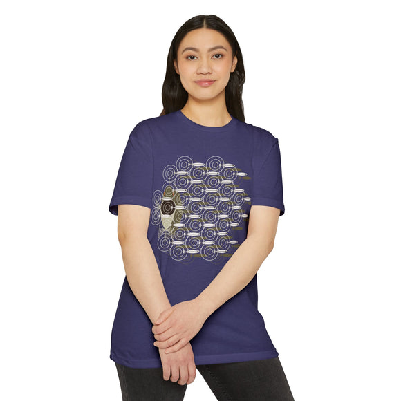 Charley Harper Skipping School Unisex CVC Jersey T-shirt