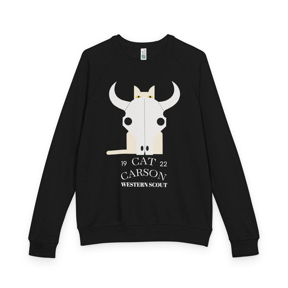 Edie Harper Cat Carson Western Scout Raglan Crewneck Sweatshirt
