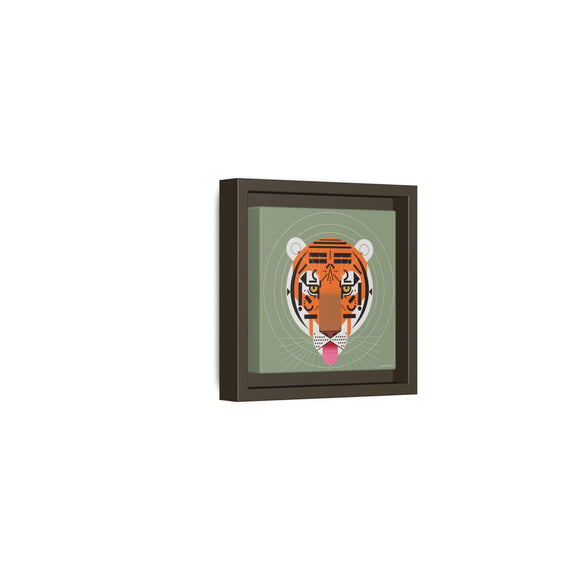 Cool Carnivore Charley Harper Giclee Framed Stretched On Canvas Print
