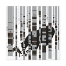 Bear in the Birches Charley Harper Giclee on Stretched Canvas-4