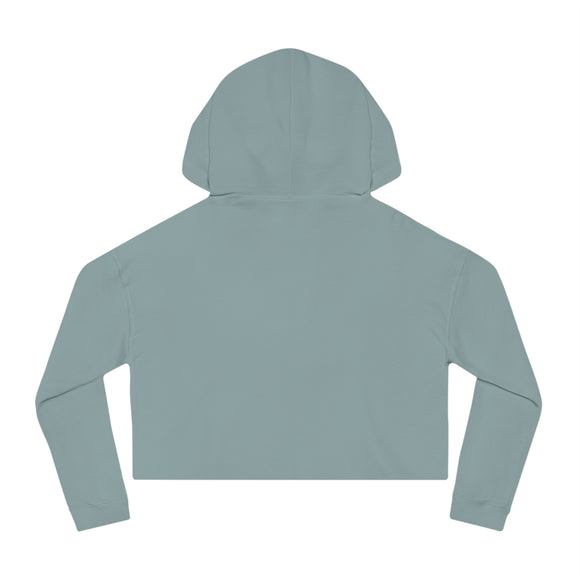 Edie Harper Kitten ’n Knittin’ Cropped Hoodie Hooded Sweatshirt