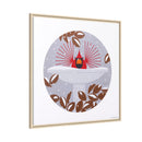 B-r-r-r-r-rdbath Charley Harper Framed Giclee Print on Stretched Canvas-127