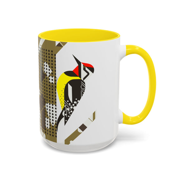 Yellow-Bellied Sapsucker Charley Harper Art Studio Classic Accent Mug 15oz