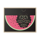 Watermelon Moon Charley Harper Framed Giclee Print on Matte Canvas-15