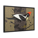 Ivory Billed Woodpecker Charley Harper Framed Giclee Print on Stretched on Canvas-19