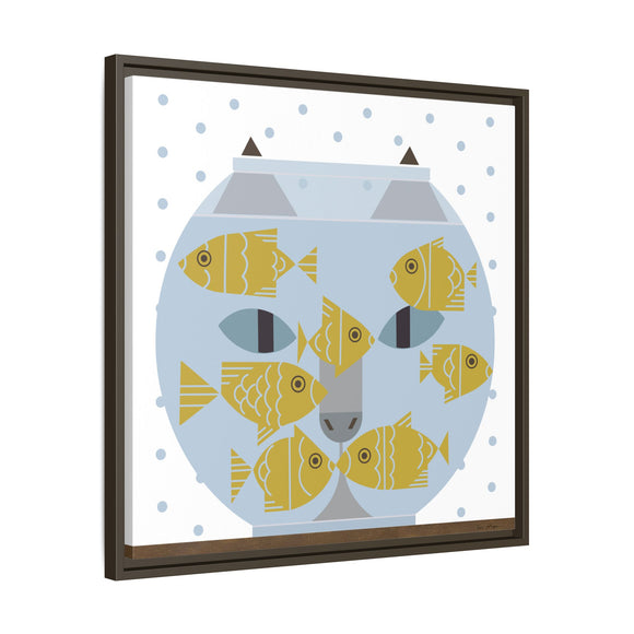 Fishful Thinking Edie Harper Framed Giclee Print on Stretched Canvas