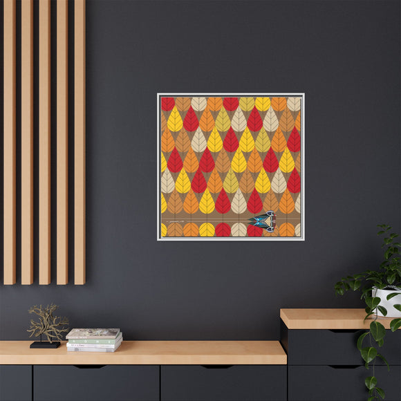 Octoberama Charley Harper Framed Giclee Print Stretched On Canvas