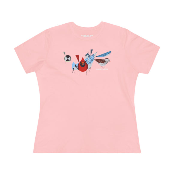 Bird Feeder's Charley Harper Women's Cotton Tee