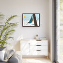 White-Breasted Nuthatch Charley Harper Giclee on Matte Stretched Canvas-57