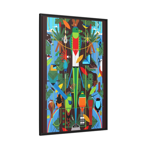Monteverde Charley Harper Framed Giclee Print Stretched On Canvas