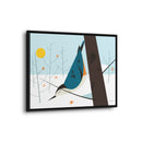 White-Breasted Nuthatch Charley Harper Giclee on Matte Stretched Canvas-71