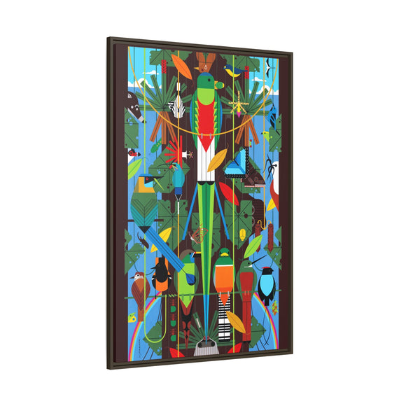 Monteverde Charley Harper Framed Giclee Print Stretched On Canvas