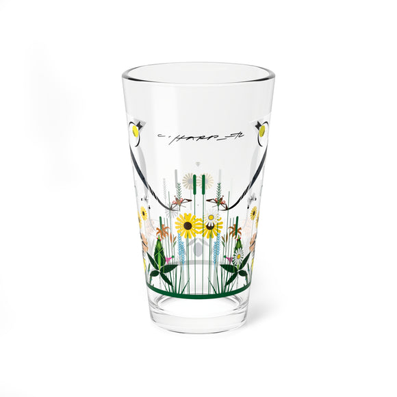 Wild Summer IIII Charley Harper Pint Glass, 16oz