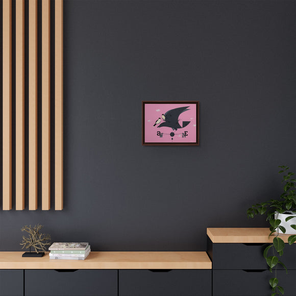 Eastern Kingbird Charley Harper Giclee on Matte Stretched Canvas