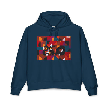 Crazy Cat Crazy Quilt Edie Harper Women's Organic Mid-Weight Nora Hoodie