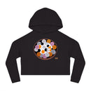 Edie Harper Kitten ’n Knittin’ Cropped Hoodie Hooded Sweatshirt-4