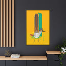 Tall Tail Charley Harper  Framed Giclee Canvas Wrapped Wall Mural Southwest Mid-Century Modern Art-35