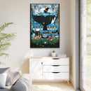 Glacier Bay Charley Harper Framed Giclee Print Stretched On Canvas-31