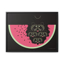 Watermelon Moon Charley Harper Framed Giclee Print on Matte Canvas-2
