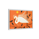 Snowy Egret Charley Harper Framed Giclee Print on Stretched Canvas-42