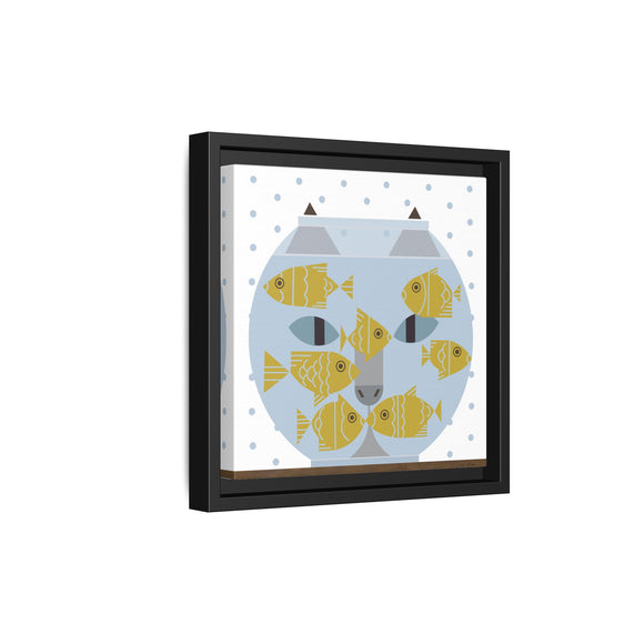 Fishful Thinking Edie Harper Framed Giclee Print on Stretched Canvas
