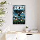 Glacier Bay Charley Harper Framed Giclee Print Stretched On Canvas-16