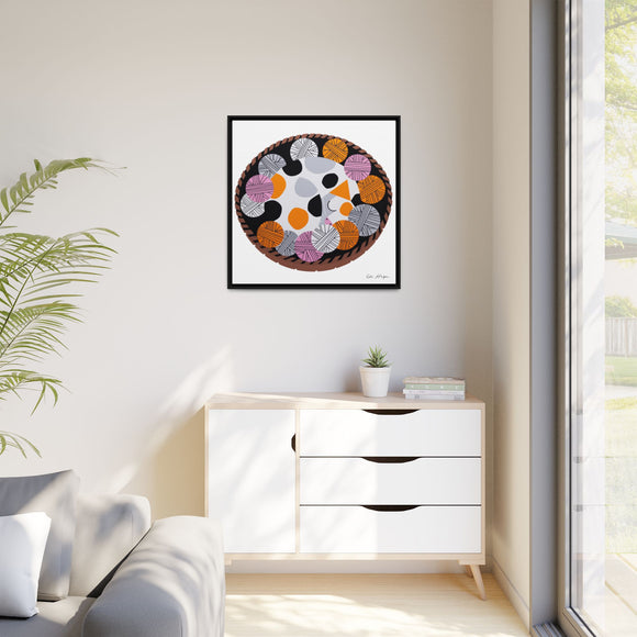 Kittens n' Knittens Edie Harper Framed Giclee Print on Stretched Canvas