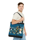 Charley Harper Missing Migrant Tote Bag Art, Birdwatcher Gift, Eco-Friendly Grocery Bag, Nature Lover,-11