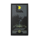 Charley Harper Bat, Bullfrog, and Bonfire Moonlight Framed Giclee on Stretched Canvas Wall Art Mid-Century Style-2
