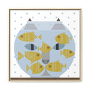 Fishful Thinking Edie Harper Framed Giclee Print on Stretched Canvas-35