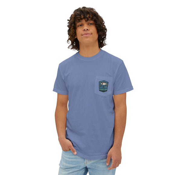 Everglades badge 2 Unisex Garment-Dyed Pocket T-Shirt