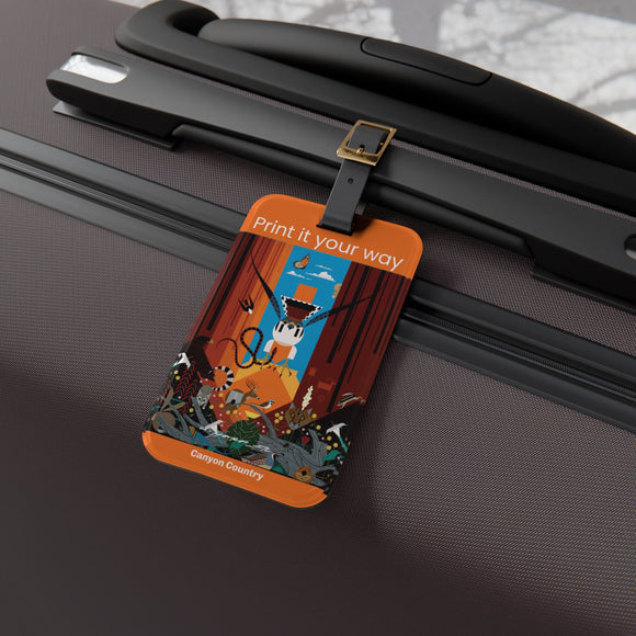 Charley Harper Canyon Country National Park Luggage Tag (1990)