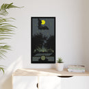 Charley Harper Bat, Bullfrog, and Bonfire Moonlight Framed Giclee on Stretched Canvas Wall Art Mid-Century Style-6