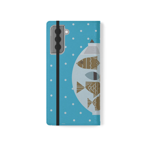 Edie Harper Fishful Thinking Phone Folio Iphone and Galaxy