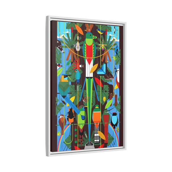 Monteverde Charley Harper Framed Giclee Print Stretched On Canvas