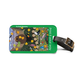 Charley Harper The Rocky Mountains National Park Luggage Tag (1988) - 0