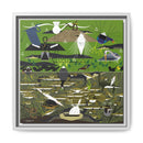 Charley Harper Florida Everglades Wall Art – Mid-Century Modern Geometric Bird Canvas with Minimal Wildlife Accents-10