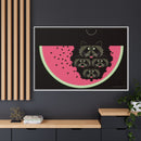 Watermelon Moon Charley Harper Framed Giclee Print on Matte Canvas-55