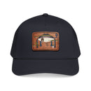 Everglades Mid Profile Baseball Cap with Leather Patch (Rectangle)-2