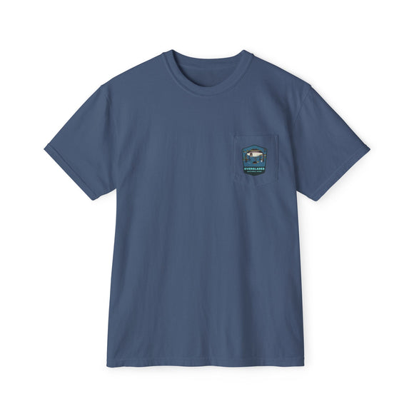 Everglades badge 2 Unisex Garment-Dyed Pocket T-Shirt