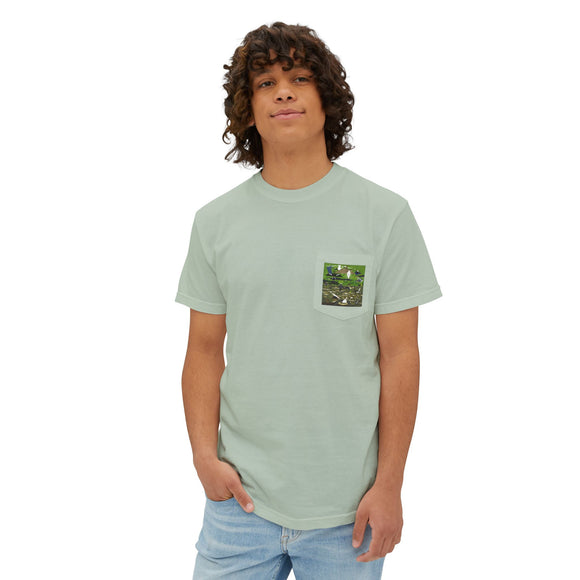 Everglades badge 4 Unisex Garment-Dyed Pocket T-Shirt
