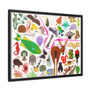 Charley Harper Florida Keys Framed Giclee On Canvas Wall Art-34