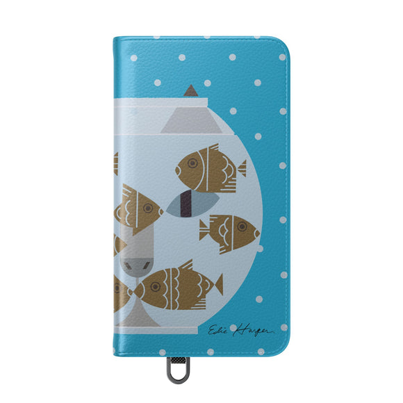 Edie Harper Fishful Thinking Phone Folio Iphone and Galaxy