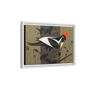 Ivory Billed Woodpecker Charley Harper Framed Giclee Print on Stretched on Canvas-49