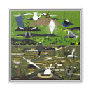 Charley Harper Florida Everglades Wall Art – Mid-Century Modern Geometric Bird Canvas with Minimal Wildlife Accents-3