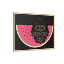 Watermelon Moon Charley Harper Framed Giclee Print on Matte Canvas-59
