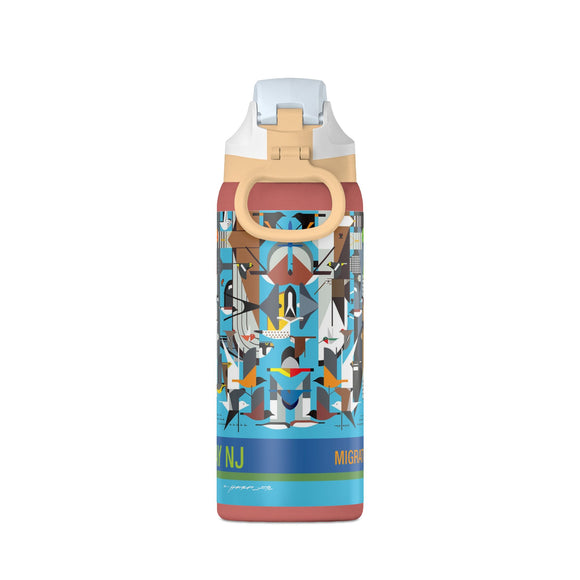 Cape May New Jersey Migration Mainline Charley Harper Oasis Insulated Water Bottle 32oz